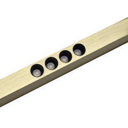 Lámpara colgante VISION, 30W, 120cm, 2 focos orientables, Sensor de mano, Regulable, golden