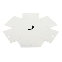 Unión exagonal 60° blanca para luminaria lineal MOD
