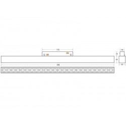 MAGNETIC Linear TAK 435mm, 16W