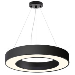 Luminaria colgante o superficie PULL, Ø600mm, 50W, negro