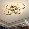 Luminaria CYCLE 8 aros, 160W, CCT, 0-10V, mando+WiFi, antracita
