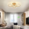 Luminaria CYCLE 6 aros, 75W, CCT, 0-10V, mando+WiFi, golden