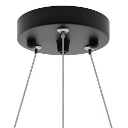 Luminaria colgante o superficie PULL, Ø600mm, 50W, negro