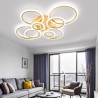 Luminaria CYCLE 8 aros, 160W, CCT, 0-10V, mando+WiFi, golden
