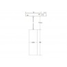 Conector L Carril SLIM 48V, negro