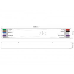 Fuente de alimentación Slim DC48V/200W/4,17A, DALI, PUSH, PWM, 0/1-10V, 6 en 1