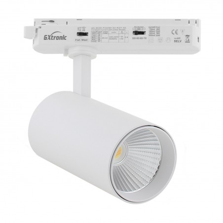 Foco carril Monofásico CRONOLUX, 40W-28W, blanco, 38º, UGR13, DUAL Carnes y Pescados