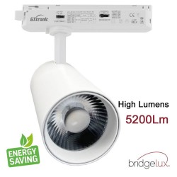 Foco carril Monofásico CRONOLUX, 40W-28W, blanco, 38º, UGR13, DUAL Carnes y Pescados