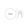 MAGNETIC TRACK ROUND Conector I interno
