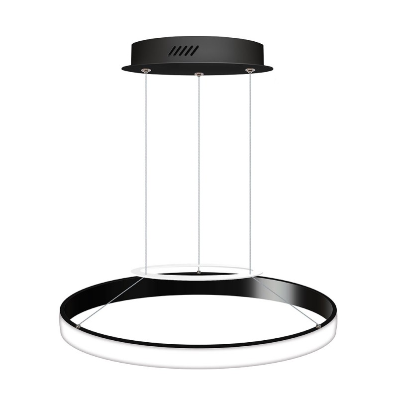 Luminaria colgante CYCLE OUT, 38W, antracita, Ø40cm