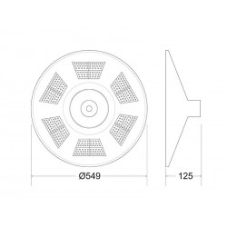 Farola LED Solar URBAN UFO 300W CCT