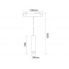 Foco Suspend SLIM 48V, 18W, 24º, negro