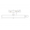 Conector L vertical Carril SLIM 48V, negro