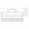 Conector I Carril SLIM 48V, negro