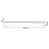 Conector doble 130mm Carril SLIM 48V, negro