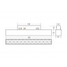 Fuente Alimentación 48V DC 200W para Carril SLIM 20mm negro