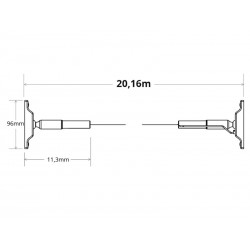 Kit SKYline iluminación lineal, COB, 240led/m, 300W, 20m
