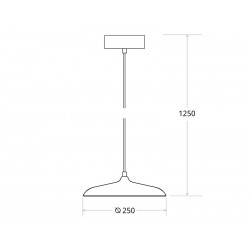 Lámpara colgante SATO, 15W, blanco