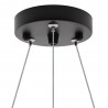 Luminaria colgante o superficie XAGON FULL, Ø600mm, 50W, negro
