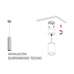 PROLUX Suspend 7W regulable, blanco