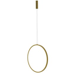 Luminaria colgante CYCLE PLUMB, 45W, gold, Ø80cm, TRIAC regulable