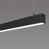 Lámpara colgante SERK, 70W, 200cm, TRIAC regulable, negro