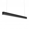 Lámpara colgante SERK, 70W, 208cm, TRIAC regulable, negro