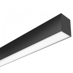 Lámpara colgante SERK, 70W, 200cm, TRIAC regulable, negro