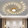 Lámpara Fireworks Led, 28W+4W, Ø105cm, CCT, gold + mando
