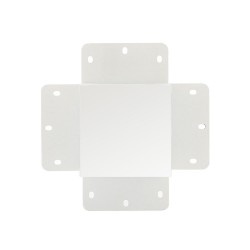 Unión cuadrado 90° blanca para luminaria lineal MOD
