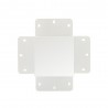 Unión cuadrado 90° blanca para luminaria lineal MOD