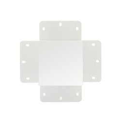 Unión cuadrado 90° blanca para luminaria lineal MOD