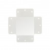 Unión cuadrado 90° blanca para luminaria lineal MOD
