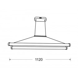 Lámpara colgante led TUBE, 63W
