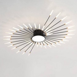 Lámpara Fireworks Led, 42W+8W, Ø128cm, CCT, antracita + mando