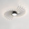 Lámpara Fireworks Led, 42W+8W, Ø128cm, CCT, antracita + mando
