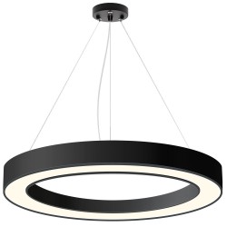 Luminaria colgante o superficie PULL, Ø1000mm, 90W, negro