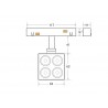 MAGNETIC Spot SKAF, 8W