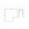 MAGNETIC TRACK superficie Conector L vertical