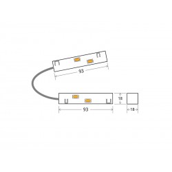 MAGNETIC TRACK Conector L interno