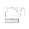 MAGNETIC Linear TAK Basculante 135mm, 6W, CRI90