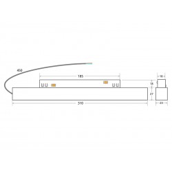 MAGNETIC TRACK Alimentación interna DC48V, 200W