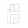 MAGNETIC TRACK empotrado Conector L