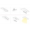MAGNETIC TRACK Conector Pared 90°