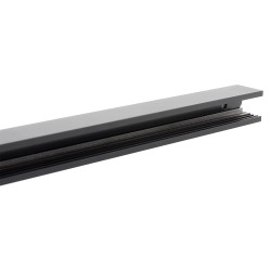 MAGNETIC TRACK 16mm Ultra Thin superficie Carril negro 2m