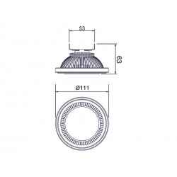 Foco Led AR111, G53, 15W