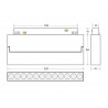 MAGNETIC Linear TAK 220mm Basculante, 12W