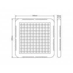 Pantalla PLANT GROW crecimiento de plantas, 65W Full Spectrum (R+B+UV+IR+W)