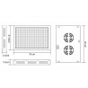Pantalla PLANT GROW crecimiento de plantas, 120W Full Spectrum (R+B+UV+IR+W)