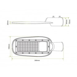 Farola Led STREET Chipled OSRAM, 50W